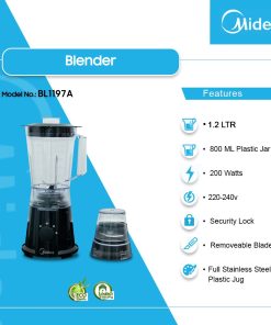 MIDEA-1.2-LTR-200WATTS-BLENDER