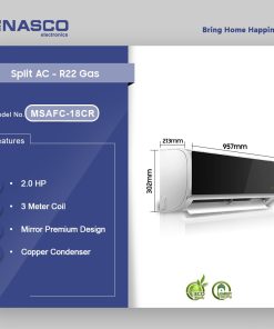 NASCO 2.0HP SPLIT AIR CONDITIONER MIRROR DESIGN