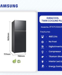 SAMSUNG 460LTR DURACOOL TWIN COOLING PLUS REFRIGERATOR