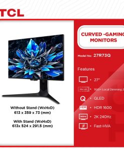 TCL 27" Curved Gaming Monitor (27R73Q) - view 2