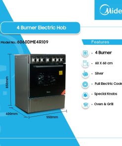 Midea 4-Hob Electric Cooker (6060DME4R109) - view 2