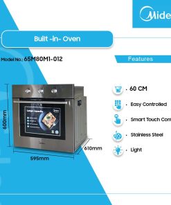Midea 60cm Built-In Electric Oven (65M80M1-012) - view 2