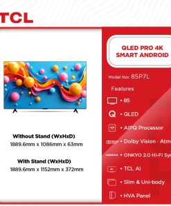 TCL 85" QLED Pro 4K Smart Android TV (85P7L) - view 2
