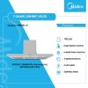 Midea 90cm Cooker Hood (90M21-S) - view 2