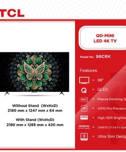 TCL 98" QD-Mini LED 4K TV (98C6K) - view 2
