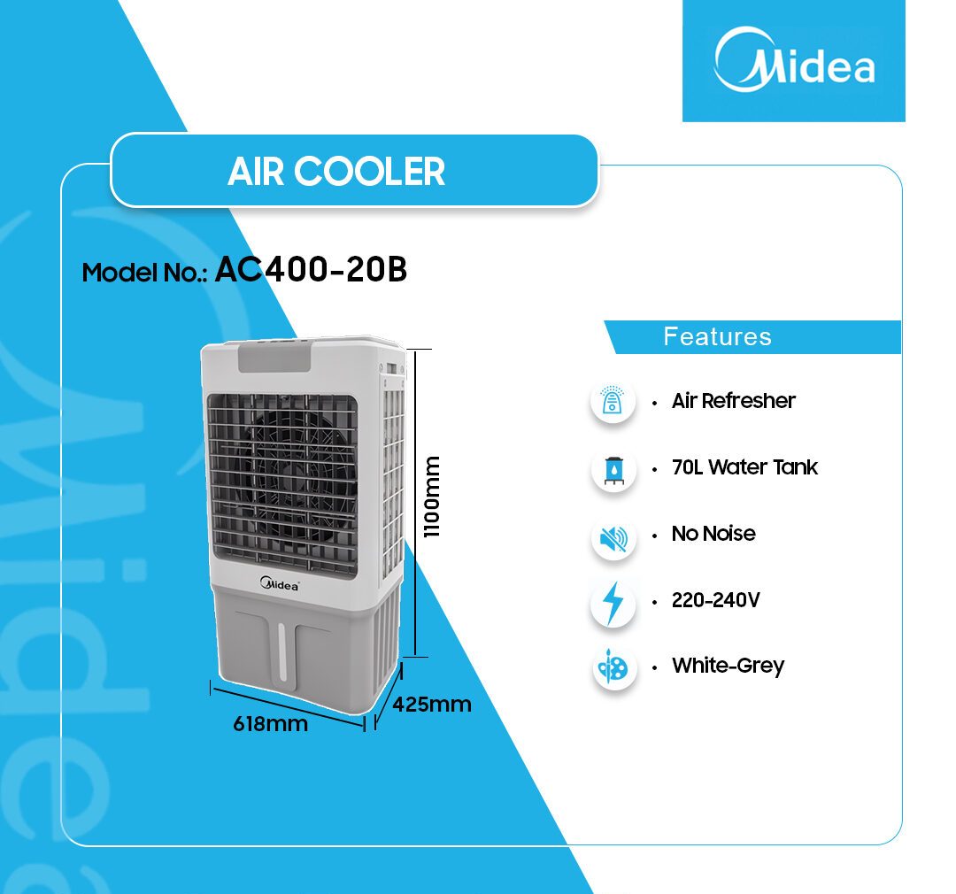 Midea 70L Air Cooler (AC400-20B) - view 2