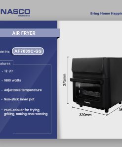 Nasco Air Fryer - Black (AF7009C-GS) - view 2
