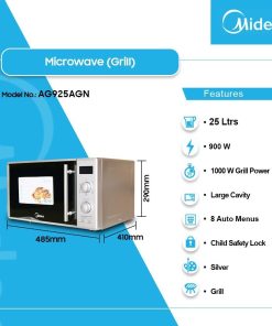 Midea 25L Microwave Oven with Grill (AG925AGN) - view 2