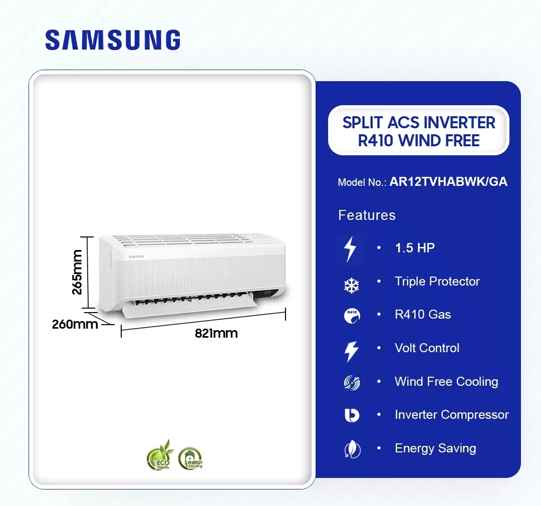 Samsung 1.5HP Neo Alpha Inverter Split Air Conditioner (R32) (AR40H12D0AM/GH) - view 2