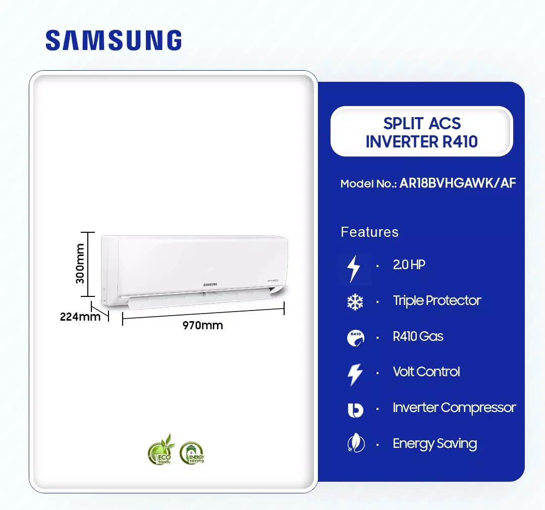Samsung 2.0HP Neo Alpha Inverter Split Air Conditioner (R32) (AR40H18D0AM/GH) - view 2