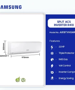 Samsung 2.0HP Inverter Split Air Conditioner (R410) (AR18TVHGAWKN) - view 2