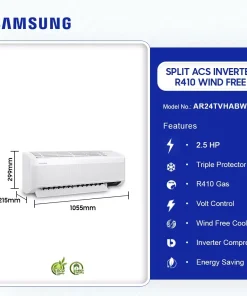 Samsung 2.5HP Neo Alpha Inverter Split Air Conditioner (R32) (AR40H24D0AM/GH) - view 2