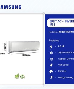 Samsung 2.0HP Inverter Split Air Conditioner (R32) (AR40F18D0AG/AF) | Legacy Luxury Store Ghana