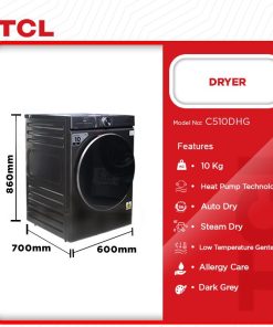 TCL 10kg Dryer (C510DHG) - view 2