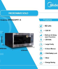 Midea 62L Microwave Oven (EM262AMY-S) - view 2
