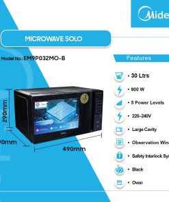 Midea 30L Microwave Oven - Black (EM9P032MO-B) - view 2