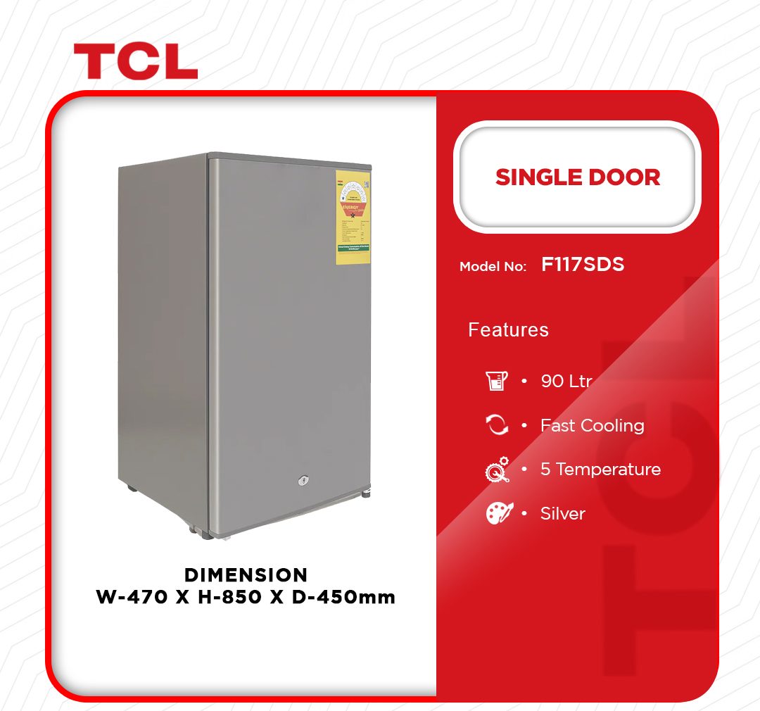 TCL 90L Single Door Refrigerator (F117SDS) - view 2