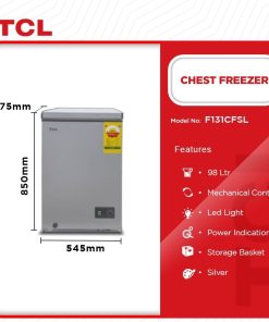 TCL 98L Chest Freezer (F131CFSL)
