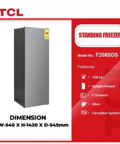 TCL 168L Refrigerator (F208SDS) - view 2