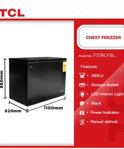 TCL 290L Chest Freezer (F378CFBL) - view 2