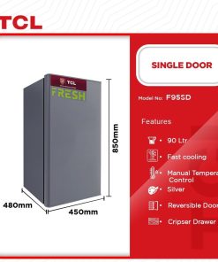 TCL 90L Table Top Refrigerator (F95SD) - view 2