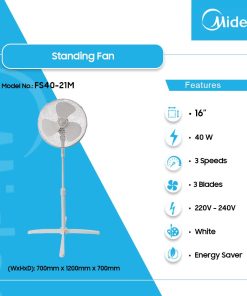 Midea 16" Standing Fan (FS40-21M) - view 2