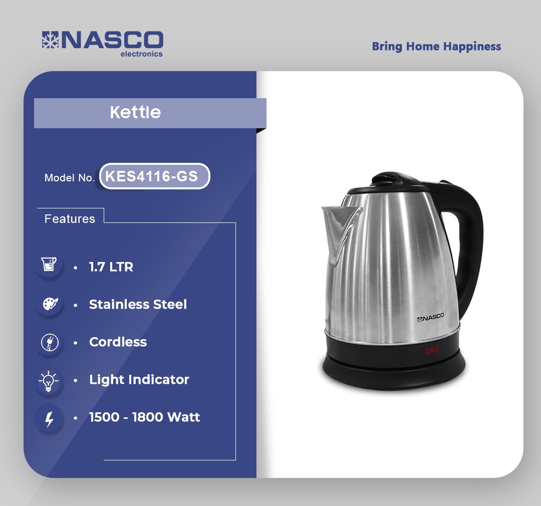 Nasco 1.7L Electric Kettle (NASKT-1.8L) - view 2