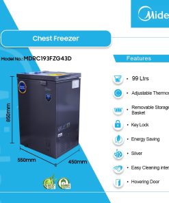 Midea 99L Inverter Chest Freezer (MDRC193FZG43D) - view 2