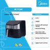 Midea 6L Air Fryer - Black (MF-CY55WK) | Legacy Luxury Store Ghana