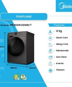 Midea 12kg Front Load Washing Machine (MF200W120WB/T) - view 2
