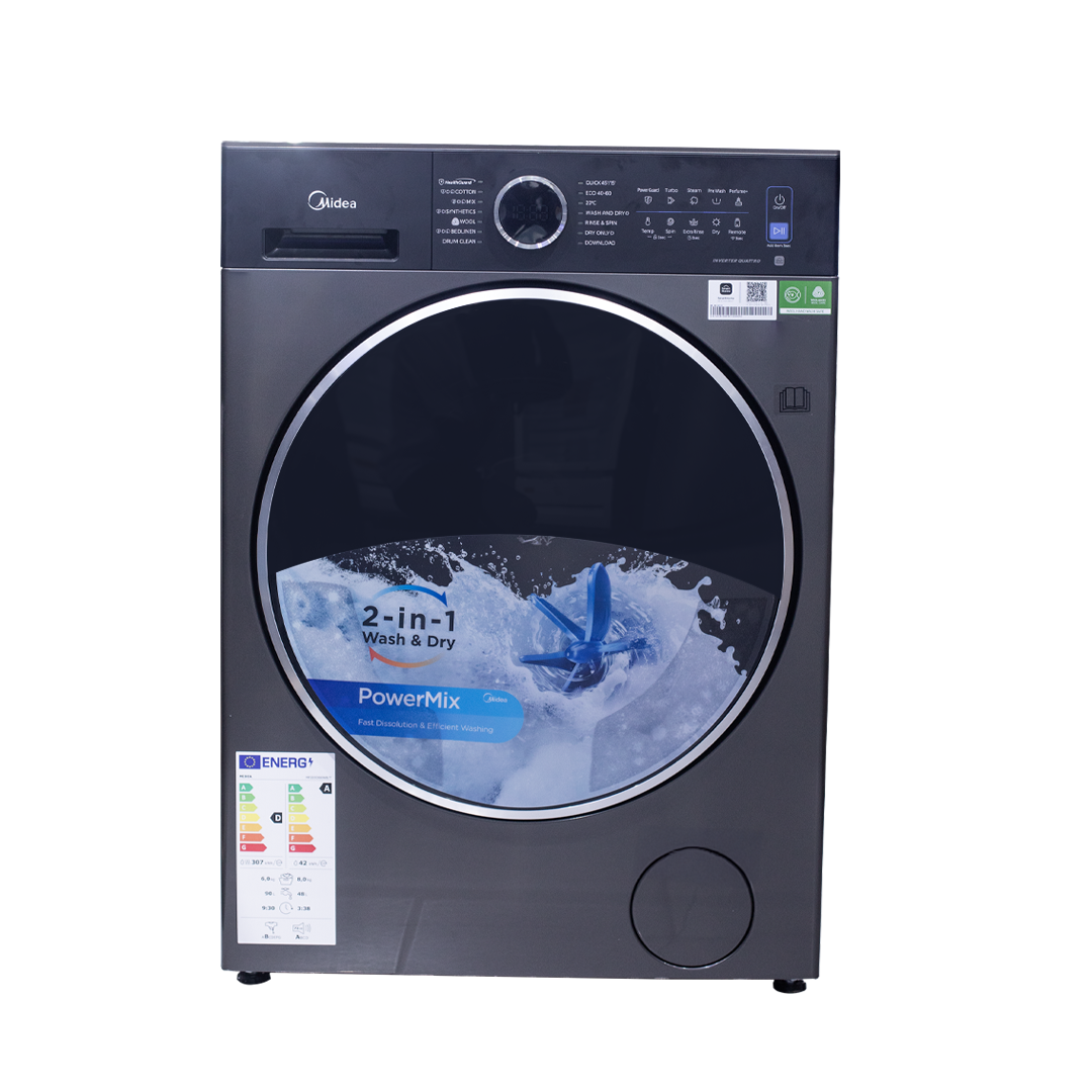 Midea 8kg Front Load Washing Machine (MF110W80B/T)