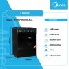 Midea 3 Gas Burner + 1 Hotplate Cooker (20TMS4Q082-B) - view 2