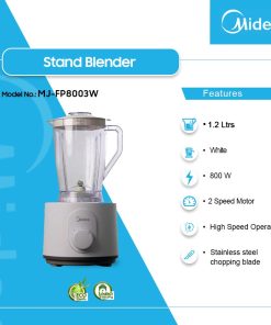 Midea 800W Stand Blender - White (MJ-FP8003W) - view 2