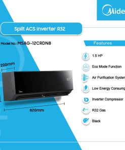 Midea 1.5HP Inverter Split Air Conditioner (R32) (MSAG-12CRDN8) - view 2