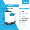 Midea 7kg Twin Tub Washing Machine (MT100W70/WG) - view 2