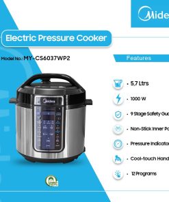 Midea 1000W Electric Pressure Cooker (MY-CS6037WP2) - view 2