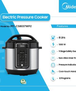 Midea 1000W Electric Pressure Cooker (MY-CS8037WP2) - view 2