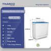 Nasco 15kg Twin Tub Washing Machine (NAS-15-TW) - view 2