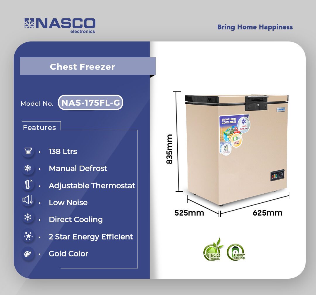 Nasco 138L Chest Freezer (NAS-175FL-G) - view 2