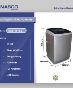 Nasco 18kg Top Load Washing Machine (NAS-18TLS) - view 2