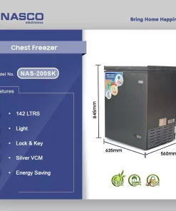 Nasco 142L Chest Freezer (NAS-200SK) - view 2