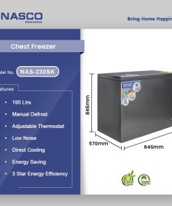 Nasco 198L Chest Freezer (NAS-230SK) - view 2