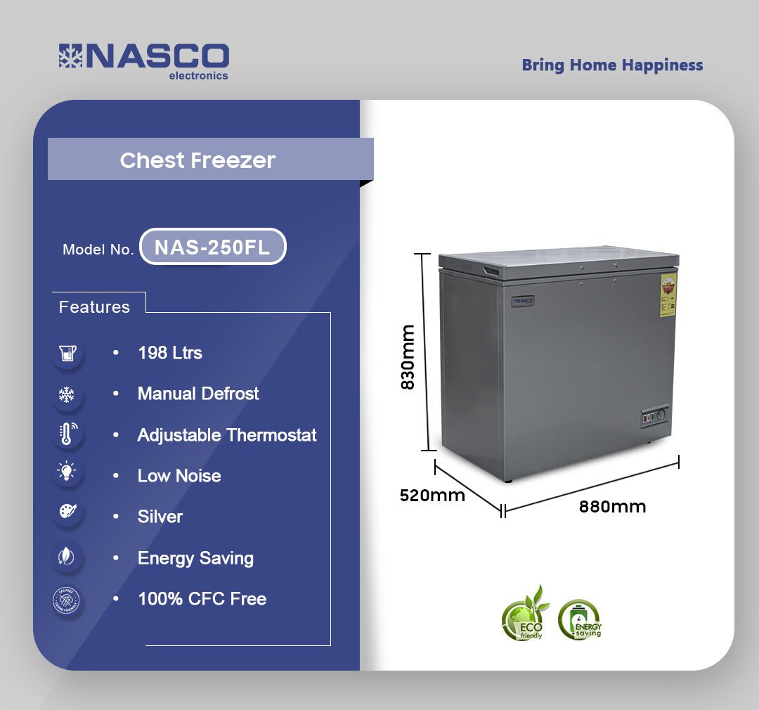 Nasco 200L Chest Freezer (NAS-250FL) - view 2