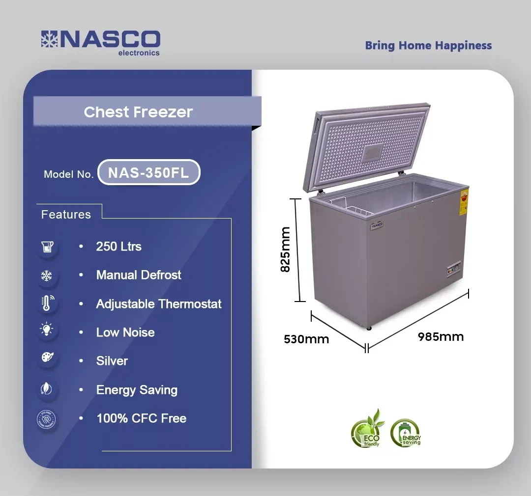 Nasco 250L Chest Freezer (NAS-350FL) - view 2