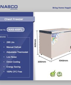 Nasco 288L Chest Freezer (NAS-400FL) - view 2