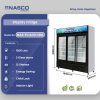 Nasco 1200L Display Fridge / Freezer (NAS-FL1400-3DR) - view 2