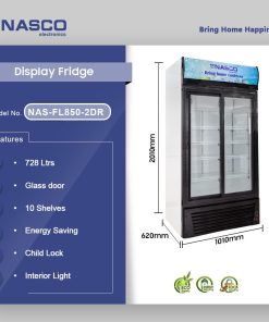 Nasco 728L Display Fridge / Freezer (NAS-FL850-2DR) - view 2