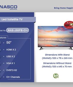 Nasco 50" LED TV (NAS-J50FB-CI+) - view 2