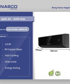 Nasco 18000 BTU Mirror Split Air Conditioner (R410) (NAS-M18N1-MIRROR) - view 2