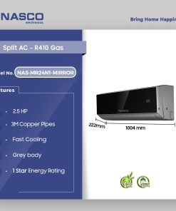 Nasco 24000 BTU Mirror Split Air Conditioner (R32) (NAS-MR24N1-MIRROR) - view 2